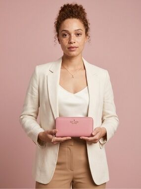 kate spade Saffiano Zip Wallet